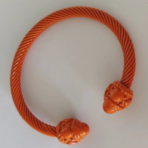 Women’s Stainless Steel Open Cuff Bangle Bracelet - Picture 8 of 11